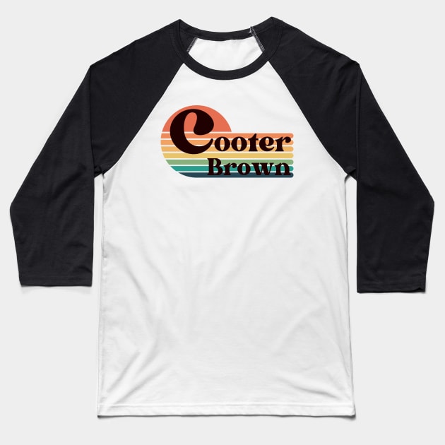 Retro Cooter Brown Baseball T-Shirt by paastreaming